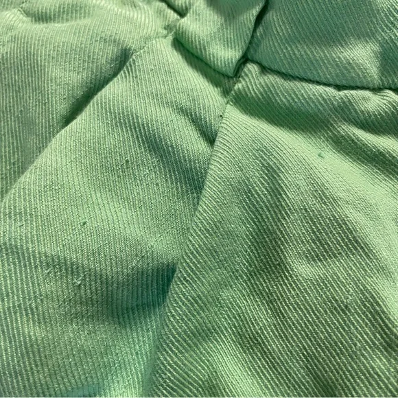 Reiss Gracey Tailored Pleated Linen Blend Shorts Green Size 4 - Picture 10 of 13